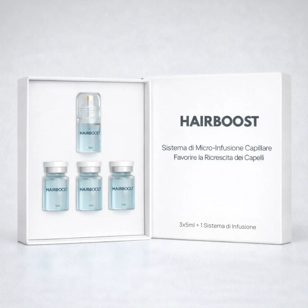 Hairboost® Sistema di Micro-Infusione Capillare per Favorire la Ricrescita dei Capelli