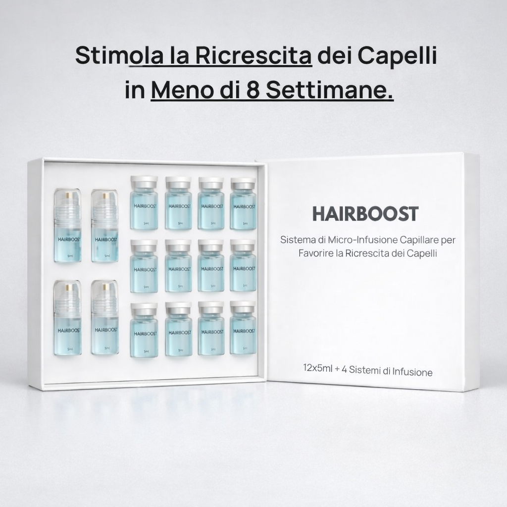 Hairboost® Sistema di Micro-Infusione Capillare per Favorire la Ricrescita dei Capelli